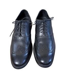 COLE HAAN Mens Wingtip Oxfords Shoes Size 10M C12209 Black